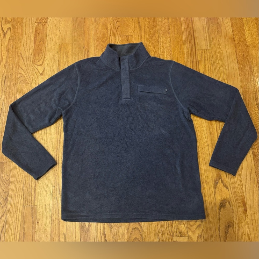 FREE FLY
Bamboo Polar Fleece Snap Pullover gray/blue medium